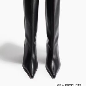 H&M Black Heeled Boots for Women